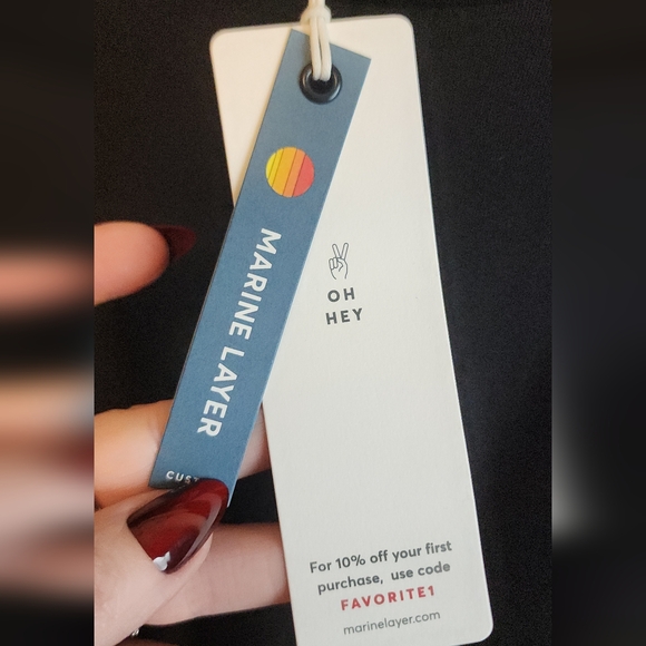 Marine Layer Black Tee with Carrot - Picture 2 of 6